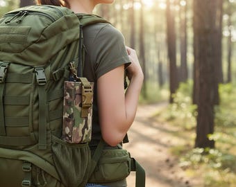 Molle Water Bottle Pouch, Tactical Canteen Holster, Hiking Gear, EDC Waist Bag, Outdoor Camping, Hunting Accessory, Travel Kettle Holder