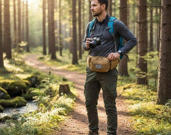 Multi-functional Waist Bag, Crossbody Sling, Water-Resistant Hiking Pack