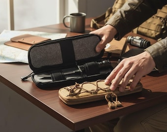 Military-Style Utility Pouch, MOLLE EDC Organizer, Durable Nylon Gear Case, Outdoor & Travel Essential