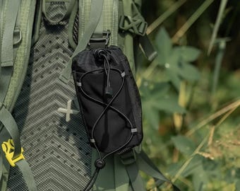 Tactical Water Bottle Pouch Outdoor MOLLE Bag Hiking Camping EDC Utility Holder Lightweight Travel Gear Backpack Attachment