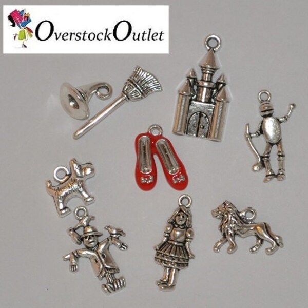 Wizard Of Oz Inspired Collection Charms - 9 Charms - AJ104