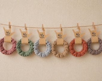 Handmade Crochet Scrunchie, Soft Ruffle Hair Accessory, Cozy Everyday Wear