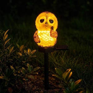 Decorative Owl Light Outdoor LED Lamp, Waterproof LED Decorative Lamp, Garden House Fantasy Lamp Solar Garden Lights