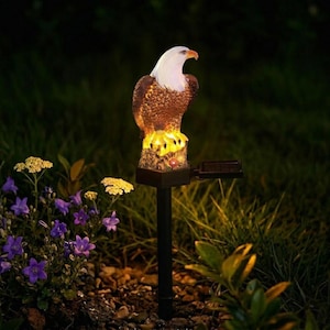 Decorative Eagle Light Outdoor LED Lantern, Waterproof LED Decorative Lamp, Garden House Fantasy Lamp Solar Garden Lights