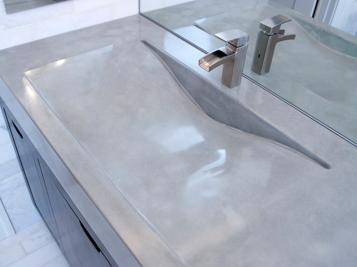 Concrete Vanity Sink Etsy