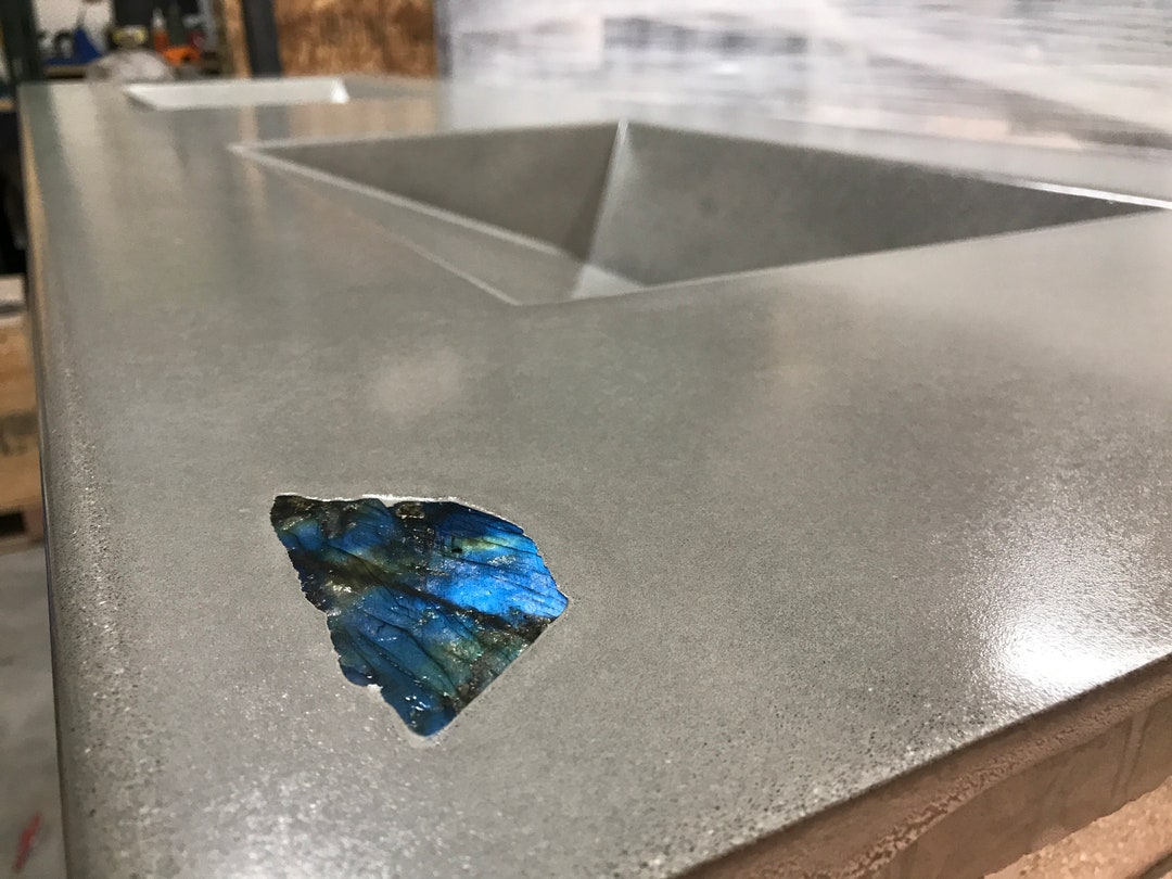 Concrete Sink Handmade Integral Concrete Countertop Sink Double Vanity
