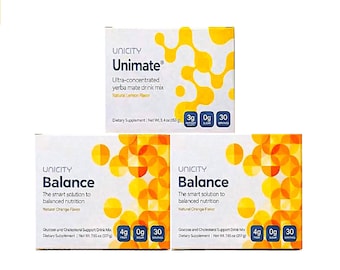 Unicity Balance 60 sachets Unimate 30 sachets | Pack of 3