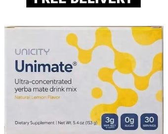 Unicity Balance & Unimate Yerba Mate Energy Drink Mix (1 Pack 30 Serving)