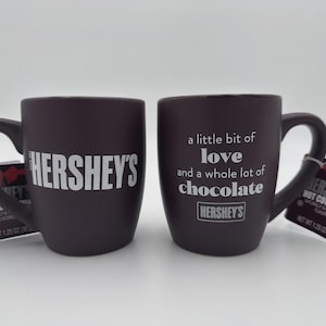 2 Lot “A Little Bit Of Love And A Whole Lot Of Chocolate” Hershey’s Mug