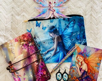 Fairy Gift Box for Women, Fantasy Journal Set, Magical Writing Gift, Faerie Lover Care Package, Cottagecore Fairy Journal Kit