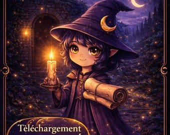 Fantasy Story PDF – Noctyra Guardian of Mysteries Book | Conte féerique français | Livre numérique illustré | Dark Fantasy Tale