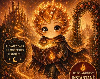 Fantasy-Geschichte (PDF) – Flamory: Hüter der Leidenschaften | Französisches Märchen | Illustriertes E-Book | Gutenacht-Abenteuergeschichte