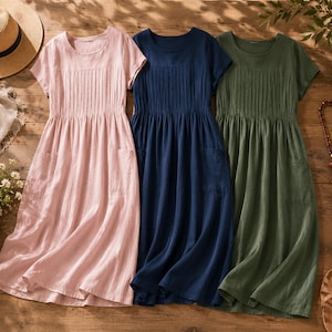 casual cotton knit summer dresses Dress - Woman - Spring / Summer - models & patterns