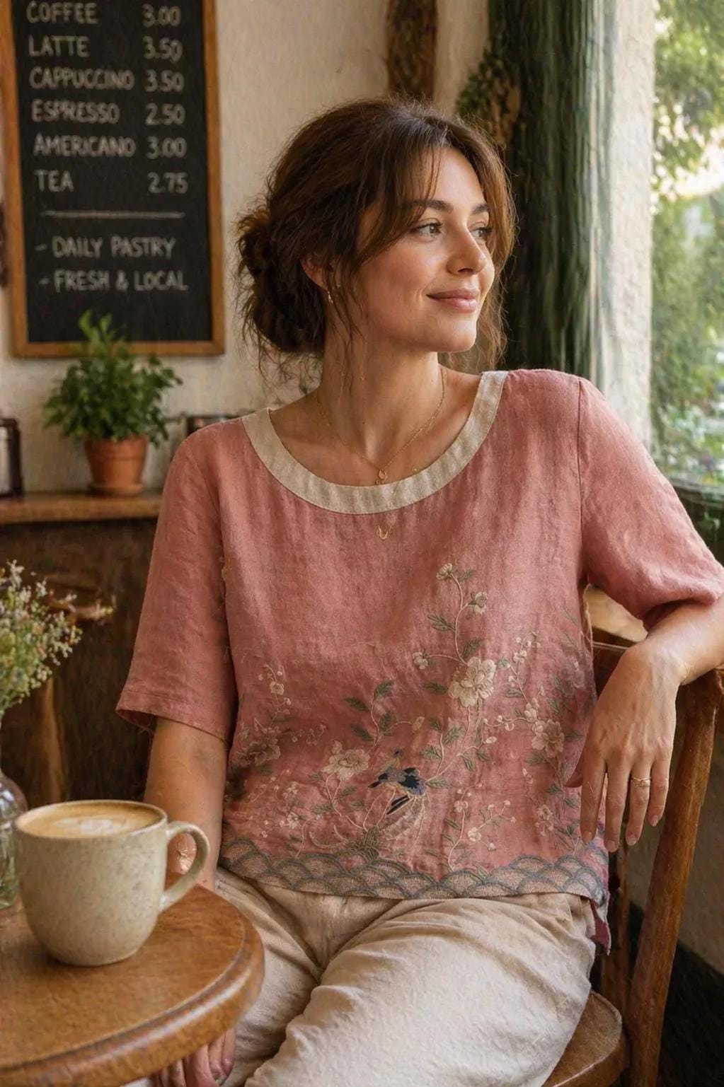 Linen Tops - Etsy
