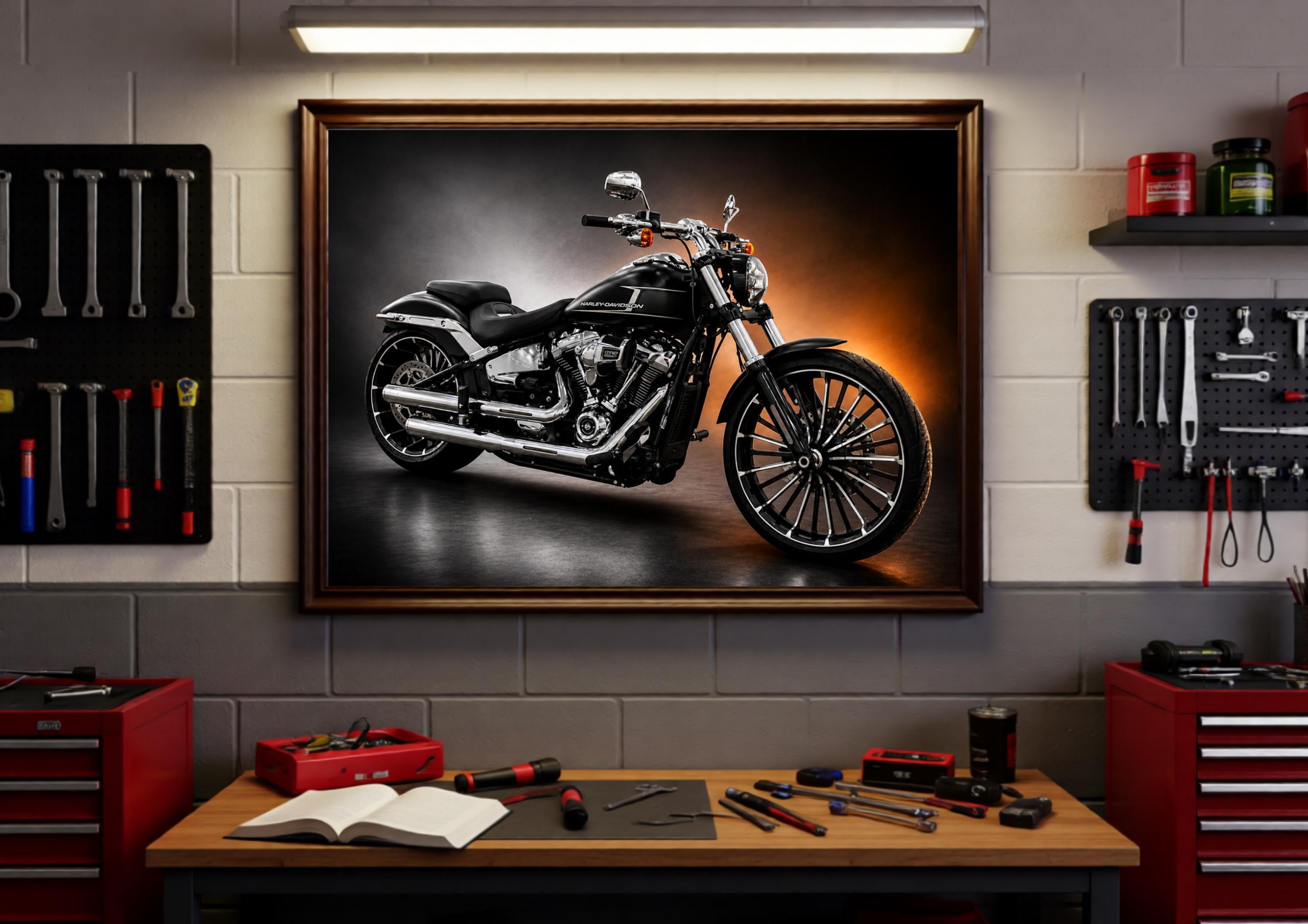 Harley Davidson Wall Art Living Room Decor - Etsy