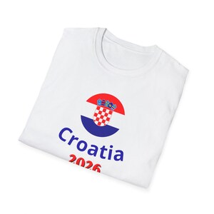 Croatia 2026 FIFA World Cup T-Shirt | Soccer Crest, Football Fans image 2