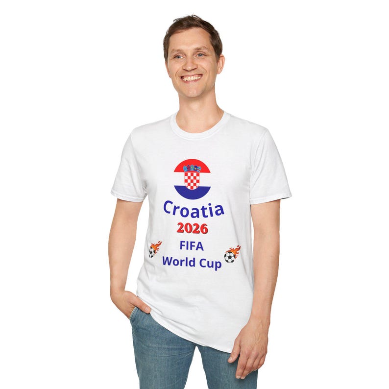 Croatia 2026 FIFA World Cup T-Shirt | Soccer Crest, Football Fans image 5