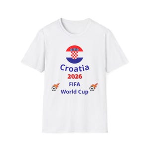 Croatia 2026 FIFA World Cup T-Shirt | Soccer Crest, Football Fans image 1