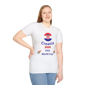 Croatia 2026 FIFA World Cup T-Shirt | Soccer Crest, Football Fans image 3