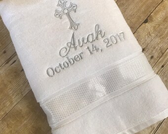 Baptism towel | Etsy