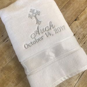 Baptism Towel ~ Christening Towel ~ Baptism Towels ~ Personalized Baptism Towel ~ Baptism Gift ~ Christening Gift