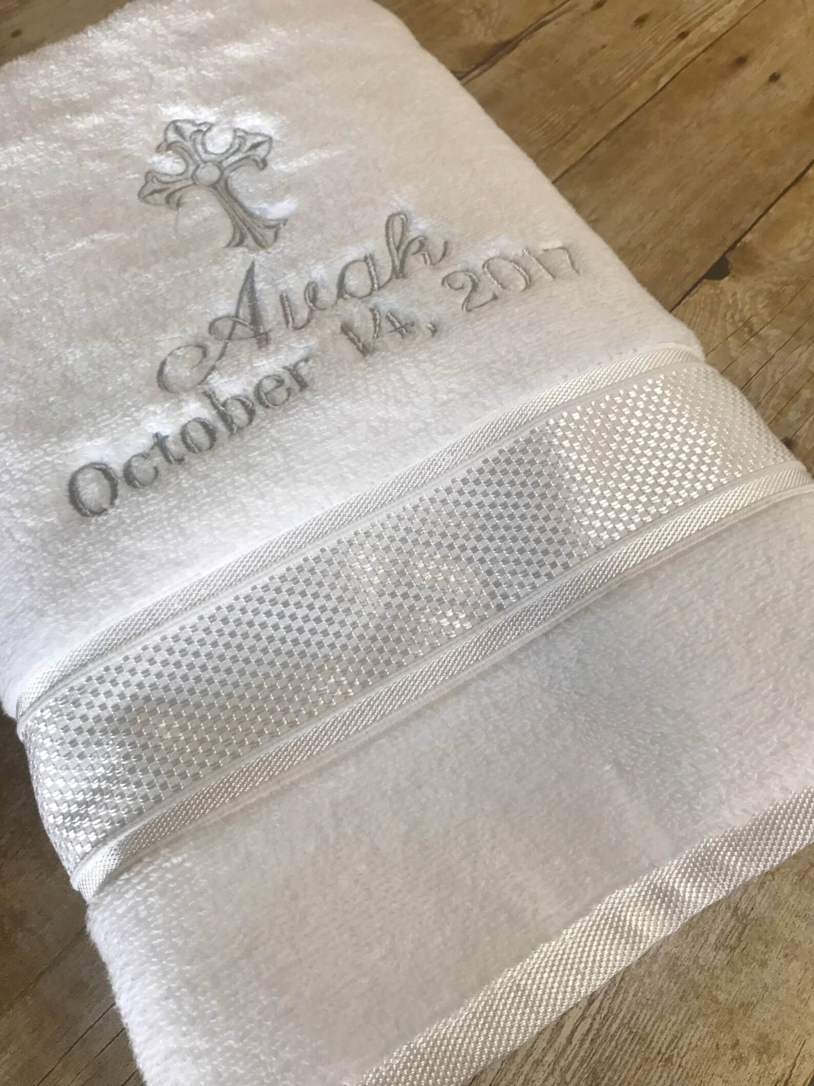 Baptism Towel Christening Towel Baptism Towels Etsy