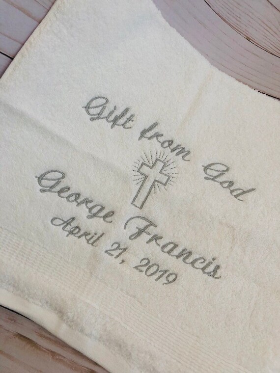 baptism towels and blankets