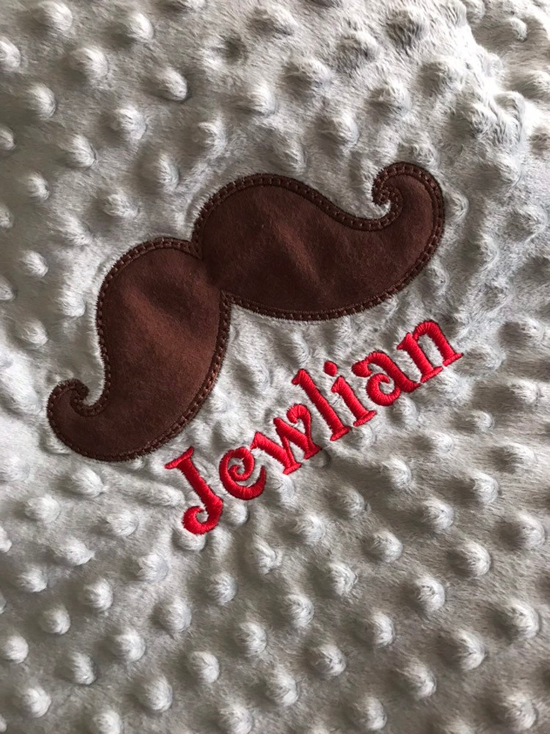 Mustache Blanket Mustache Baby Custom Baby Blanket Etsy
