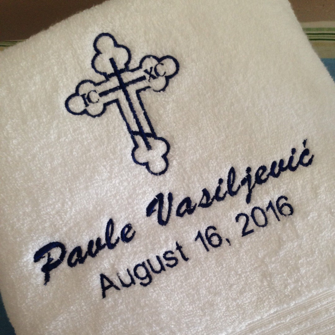 Baptism Towel Christening Towel Baptism Towels Personalized Baptism