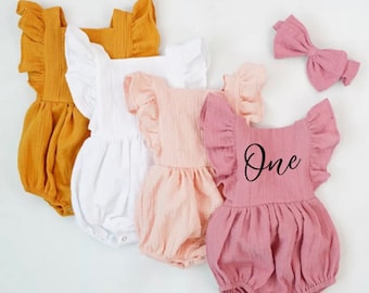 One Outfit ~ First Birthday ~ One Birthday ~ Birthday Romper ~ First Birthday Romper