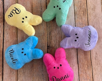 Peeps plush inspired ~ Easter peeps (inspired)~ peeps gift (inspired)~ custom peep bunny (inspired)