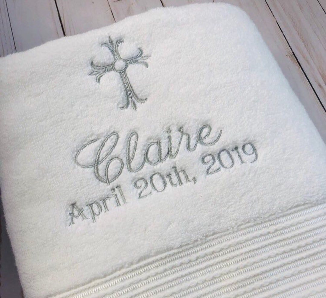 Baptism Towel Christening Towel Baptism Towels Personalized Baptism