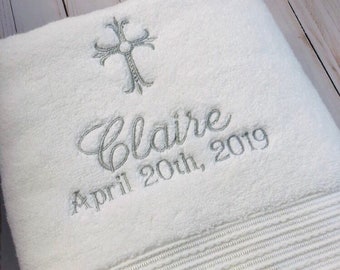 Baptism Towel ~ Christening Towel ~ Baptism Towels ~ Personalized Baptism Towel ~ Baptism Gift ~ Christening Gift