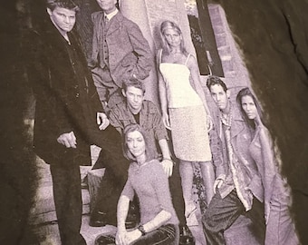 RARE vintage 1998 Buffy the vampire Slayer Cast T shirt Size L