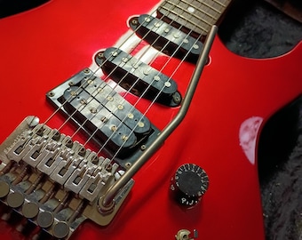 Kramer focus 6000 guitar Cherry Red 86 Seymour Duncan pick ups Floyd Rose Tremolo