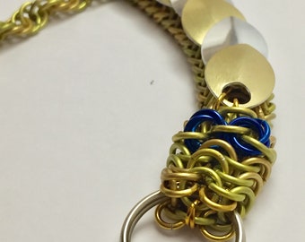 Porte-clés Chainmaille Golden Dragon