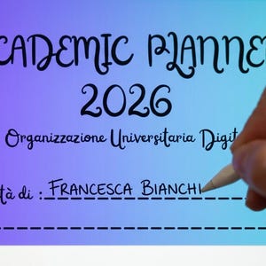 Planner Studente Digitale 2026 iPad GoodNotes | Agenda Università Hyperlink | Template Studio ADHD Friendly | Organizer Esami PDF Notability