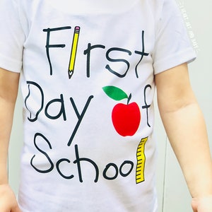 First Day of Preschool Shirt, First Day of Pre K, First Day of School Outfit, Preschool Outfit, Back To School Shirt, Free Shipping image 2