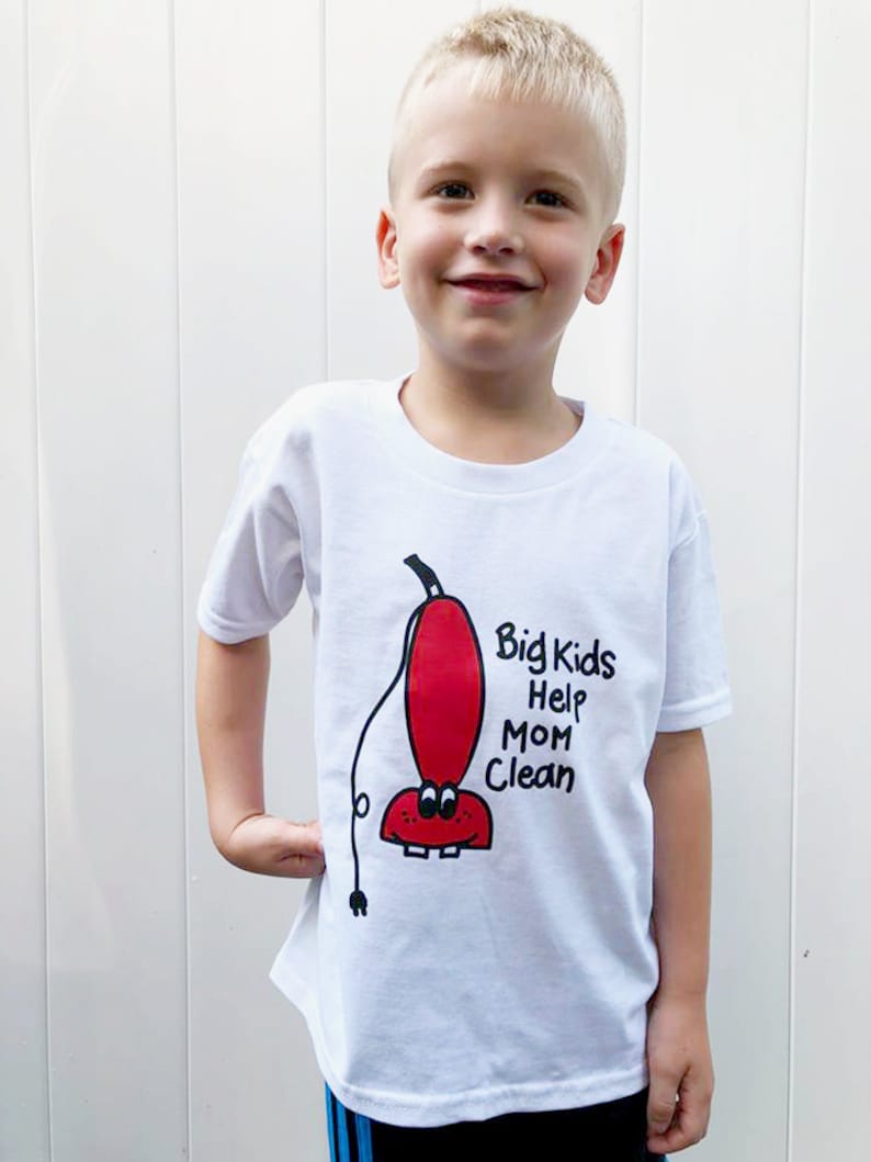 Big Helper Tshirt Funny Toddler Vacuum Shirt Big Kids Help Etsy