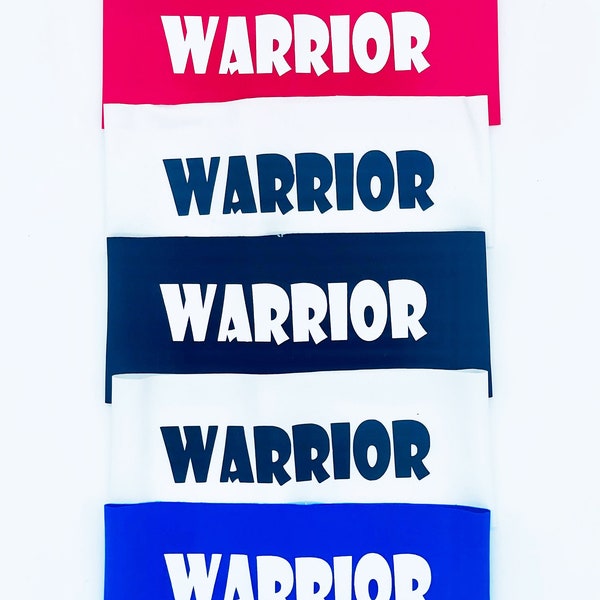 Best Seller: NINJA WARRIOR Headbands for Kids - Set of 5, Best Selling Items Handmade, Ninja Headbands, Ninja Birthday Party Favors