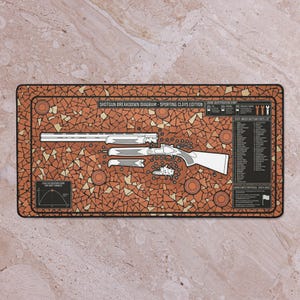 Shotgun Cleaning Mat Clay Pigeon Desk Pad Trap Skeet Gunsmith Gift