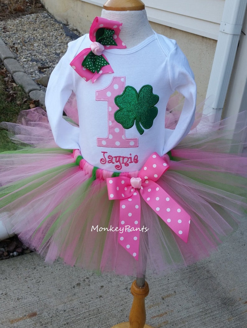 St Patrick/'s Day Baby Girl Outfit Photo Prop St Patrick/'s Day 1st Birthday St Patrick/'s Day Bodysuit St Patrick/'s Day Birthday Girl