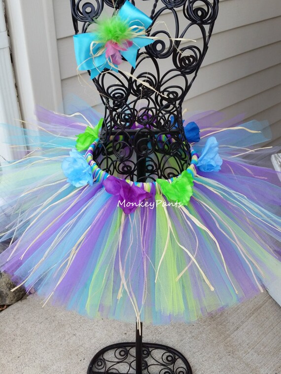Girls Hawaiian Luau Tutu Baby Hula Tutu Costume Tutu Etsy