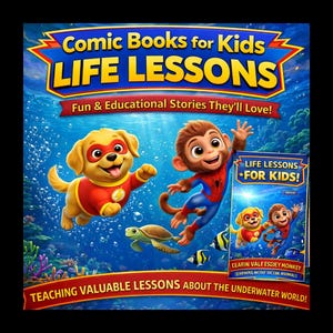 Serietidning med pälsklingshjältar | Utforska havets djur – lärresurs (PDF-nedladdning)