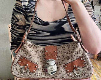 Vintage Guess Bag Red Y2k Rare 2000's Leopard - Etsy
