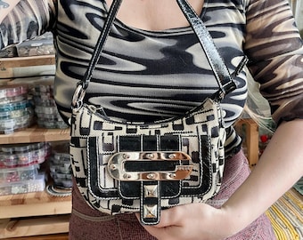 Vintage Y2K GUESS Monogram Mini Bag - Etsy