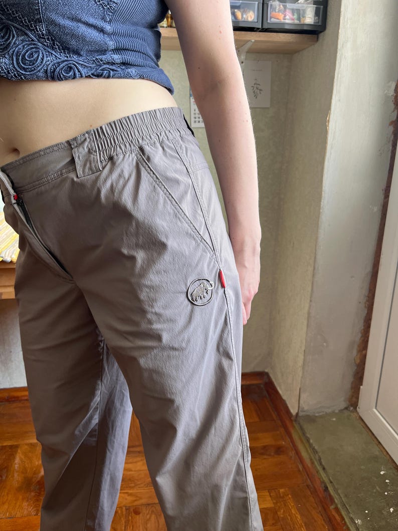 Mammut wandelbroek beige outdoor reisbroek met rechte pijpen afbeelding 7
