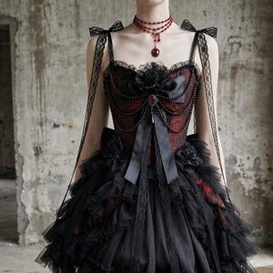 burgundy babydoll dress with black lace detailing Victoria Secret Pleated Babydoll Slip Dress