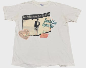 Vintage 80s Bruce Springsteen and the E Street Band Tunnel of Love Express tour