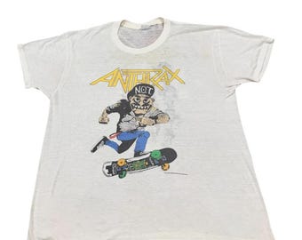 Vintage 1987 Anthrax Mosh It Up Paper Thin band tshir